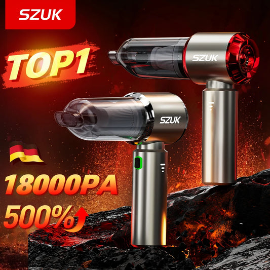 SZUK C012 18000Pa Car Vacuum Cleaner Portable Handheld Wireless Strong Suction Car Cleaner Cleaning Machine Mini Vacuum Cleaner