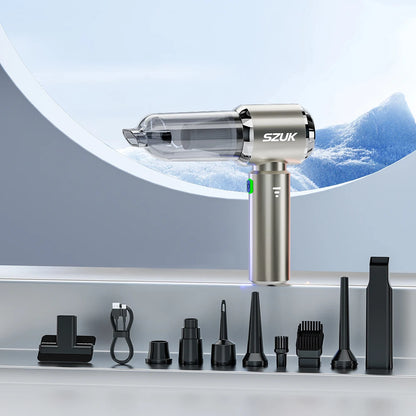 SZUK Powerful Car Vacuum Cleaner Portable Cleaning Machine Mini Strong Suction Handheld for Car Wireless Cleaner Home Appliance