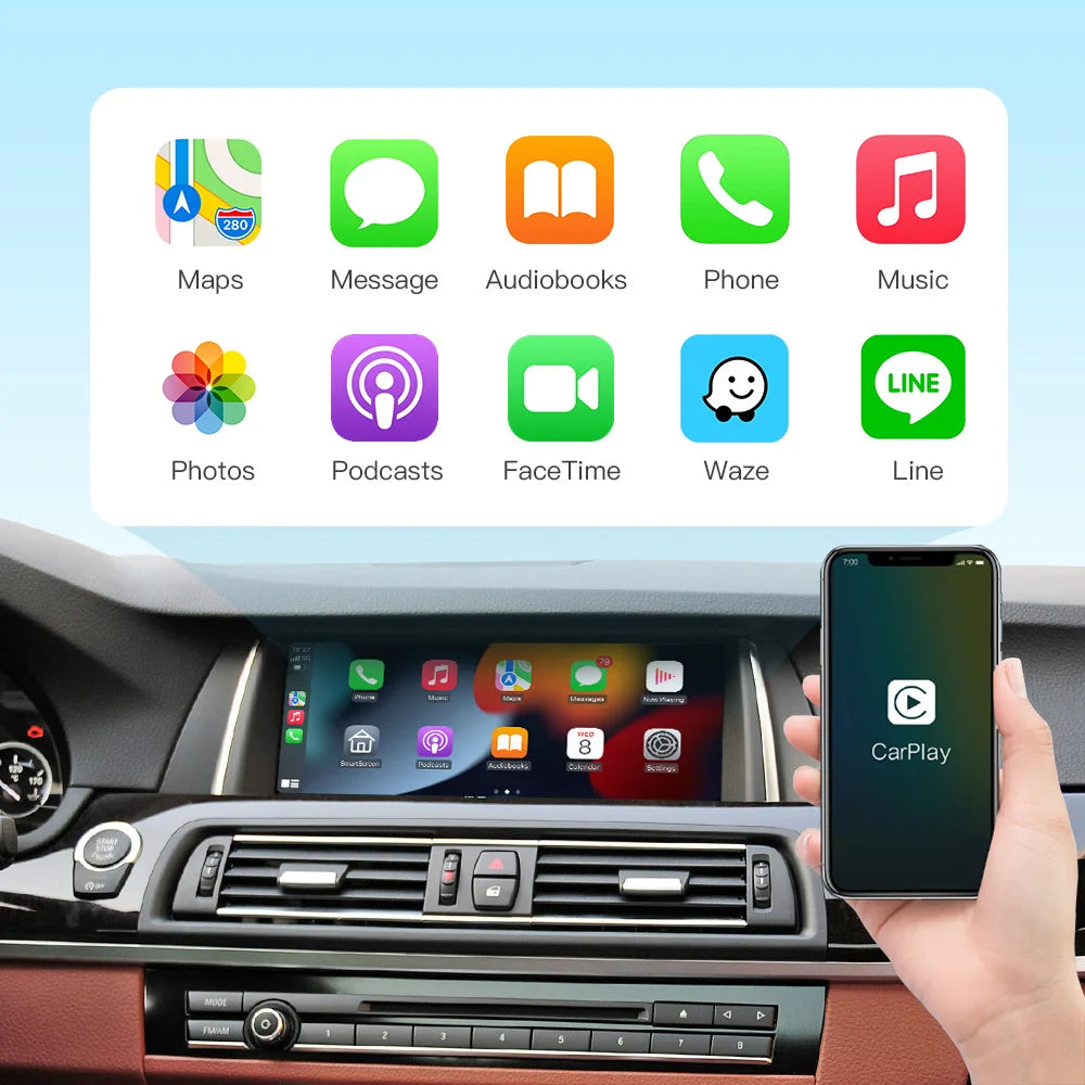 Wireless CarPlay Android Auto for BMW Mini R55 R56 R57 R58 R59 R60 R61 F54 F55 Clubman Countryman Hardtop John Cooper F56 F57