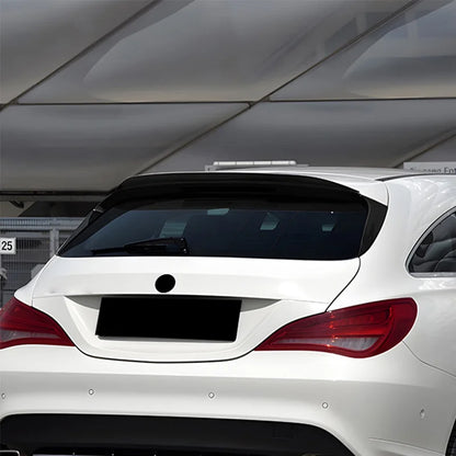 Fit For Mercedes-Benz Accessories CLA Shooting Brake C117 X117 2013+ Car Rear Roof Trunk Spoiler Wing Boot Lip Glossy Black Rubb