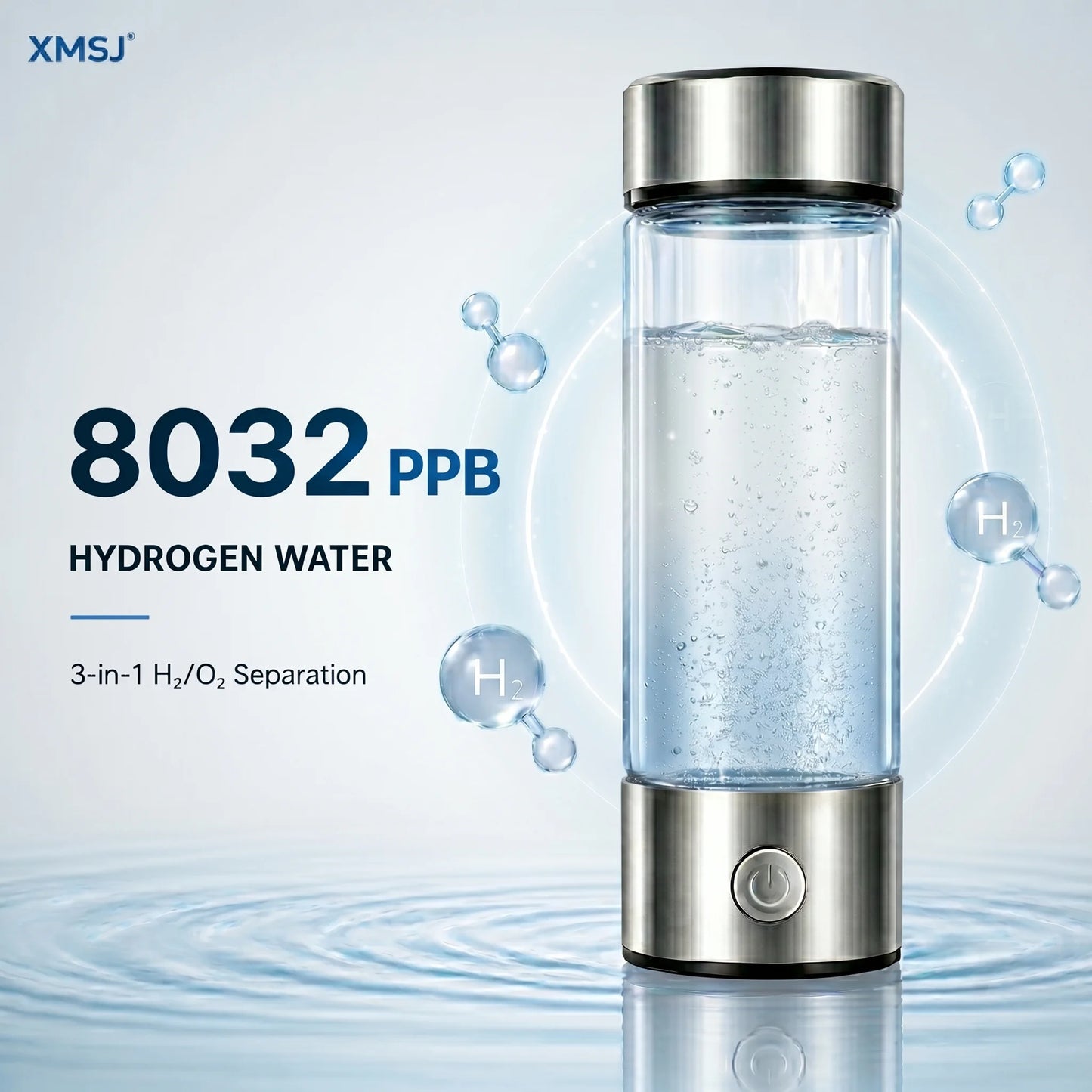 Portable Hydrogen Water Generator Bottle Rechargeable Electric Alkaline Ionizer Cup Hydrogen-Rich Water Health Care