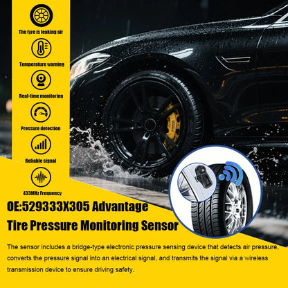 1/4PCS 433MHZ Tire Pressure Monitor System TPMS Fit For KIA K3 Pride Hyundai Avante Tucson Replacement For 529333X305