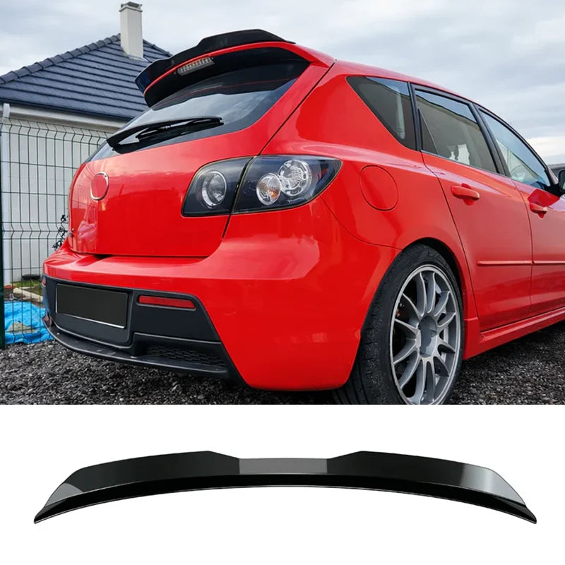 For Mazda 3 Hatchback 2006 2007 2008 2009 2010 2011 2012 2013 2014 2015 Hatchback Car Rear Roof Spoiler Extention ABS