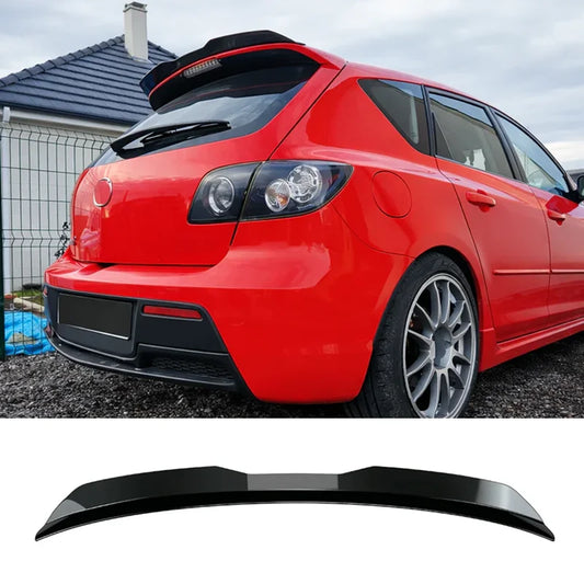 For Mazda 3 Hatchback 2006 2007 2008 2009 2010 2011 2012 2013 2014 2015 Hatchback Car Rear Roof Spoiler Extention ABS