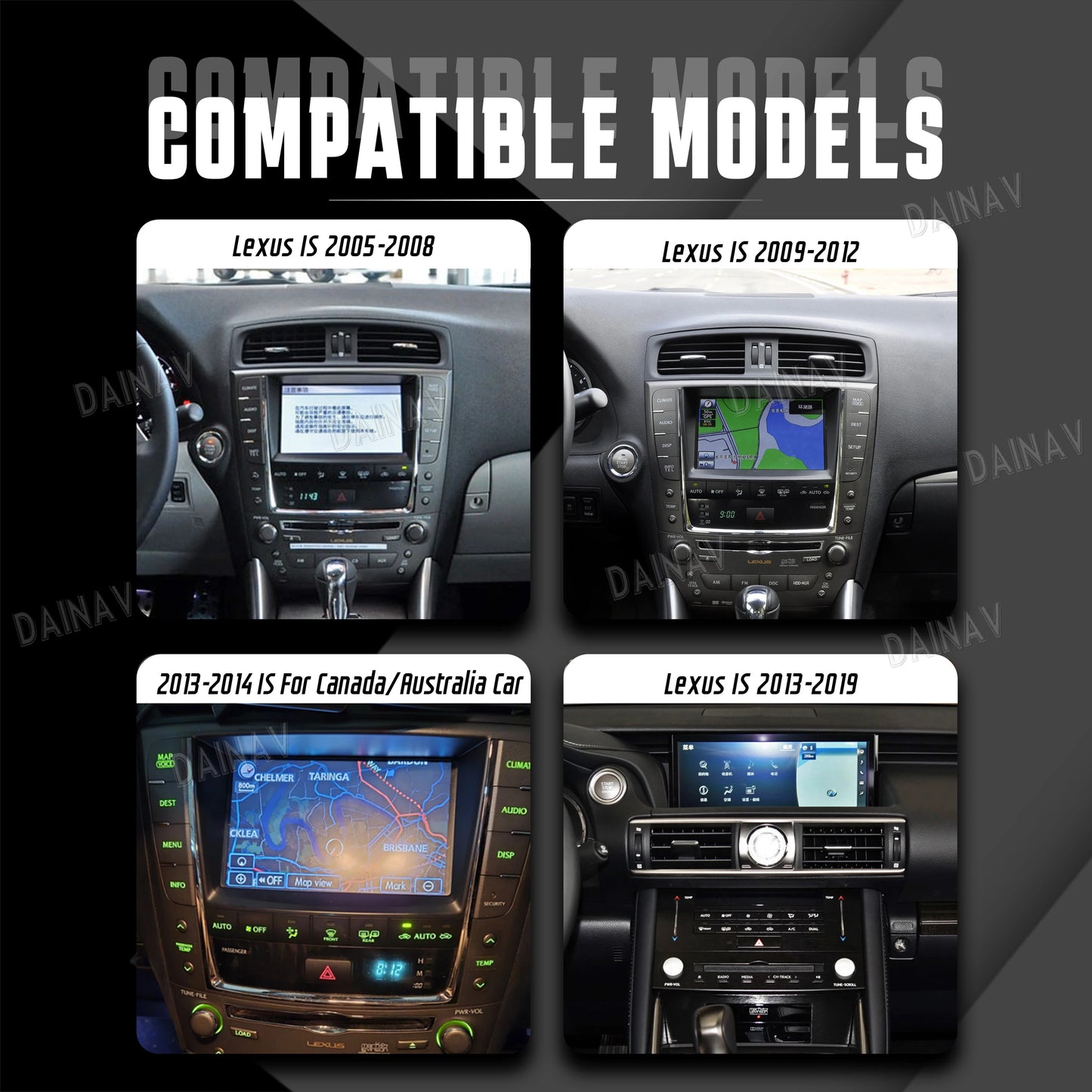 Linux Box For 2005-2019 Lexus IS 250 300 350 Wireless Apple CarPlay Android Auto Stereo Upgrade Oem screen Multimedia Player