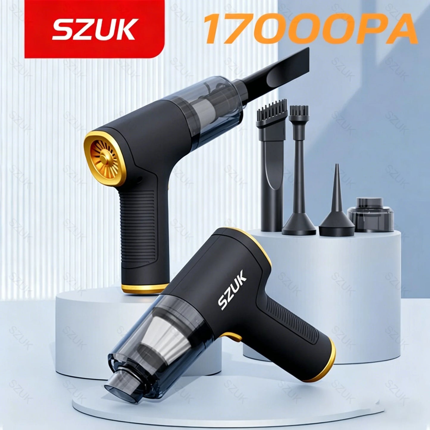SZUK New 17000PA Powerful Vacuum Cleaner Mini Cordless Portable Car Vacuum Cleaner Home Appliance Handheld Blower Car Cleaner