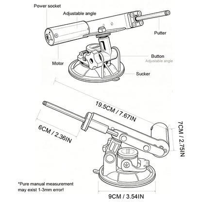 39mm/45mm Stroke Mini Telescopic Sex Machines with 60mm Plate Adjustable Speed Reciprocating Linear Actuator Sex Toys 100V-240V