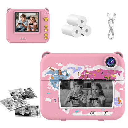 Kids Camera Children's Camera Can Take Photos Record Videos And Print New Style Instant Camera Gift For Girls Baby Camera Toy