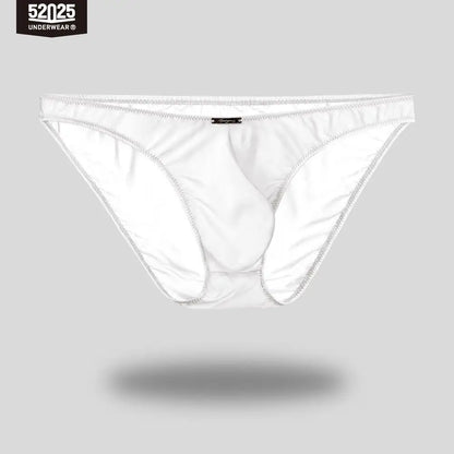 52025 Men's Ultra-Light Mini Briefs – Semi-Transparent, Silky-Soft Nylon, 3D Anatomical Pouch and Barely-There Comfort