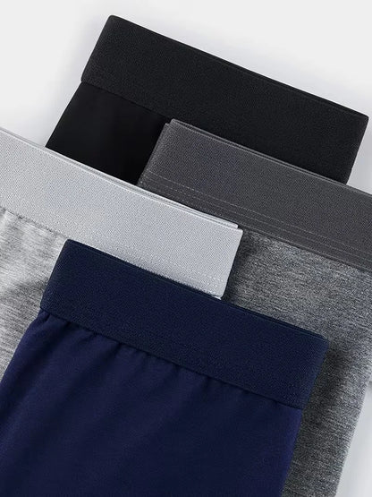 Men's Black Boxer Briefs Random 6-Pack | Ultra Soft Cotton Stretch | Breathable Comfort Underwear for Daily Wear