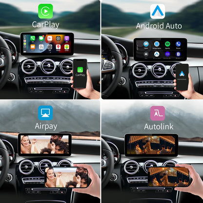 Wireless Carplay/Android Auto 12.3'' Touch screen Multimedia for Mercedes Benz NTG5.0  A B E C GLE W167 W212 W246 W205 W176 C117