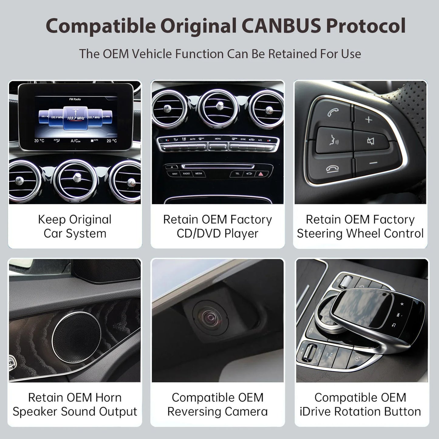Wireless Carplay/Android Auto 12.3'' Touch screen Multimedia for Mercedes Benz NTG5.0  A B E C GLE W167 W212 W246 W205 W176 C117