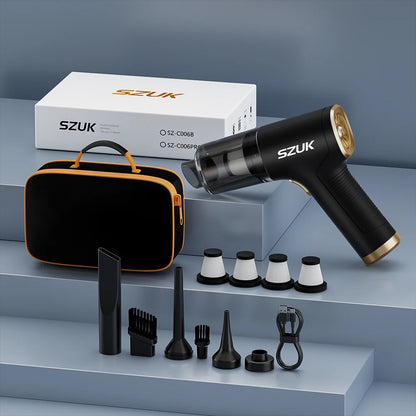 SZUK Car Vacuum Cleaner 17000PA Powerful Suction Portable Handheld Cleaning Machine Car Cleaner Wireless Mini Vacuum Cleaner