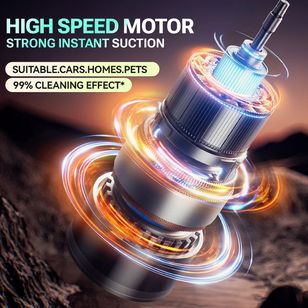 SZUK 638000Pa New Powerful Mini Vacuum Cleaner Handheld Wireless Car Vacuum Cleaner Home Appliance Portable Car Vacuum Cleaner
