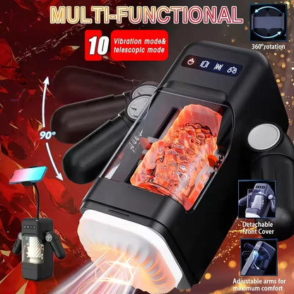 Automatic Thrusting Male Masturbator Cup hande Blowjob Pocket Pussy Strong Stroker Real Pocket Pussy Adult Sex Toys for Men