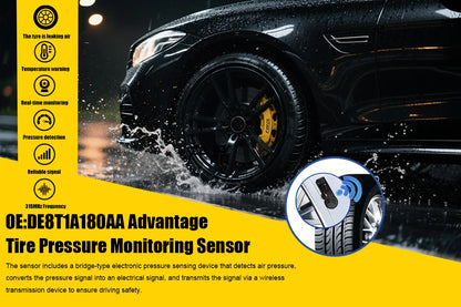 1/4PCS 315MHz Tire Pressure Sensor For Ford F150 F250 F350 Focus Fusion Replacement For DE8T-1A180-AA 9L3Z-1A189-A 9L3T-1A180-AE