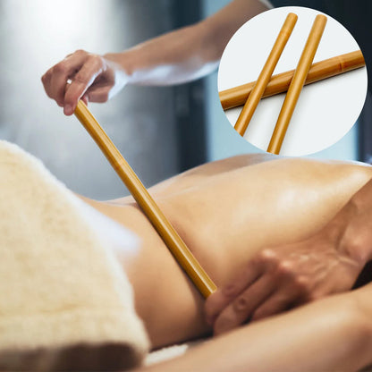 Bamboo Massage Sticks Massage Gua Sha Tools 60cm Portable Arms Shoulder Muscle Relaxation Full Body Beauty Shaping Accessory