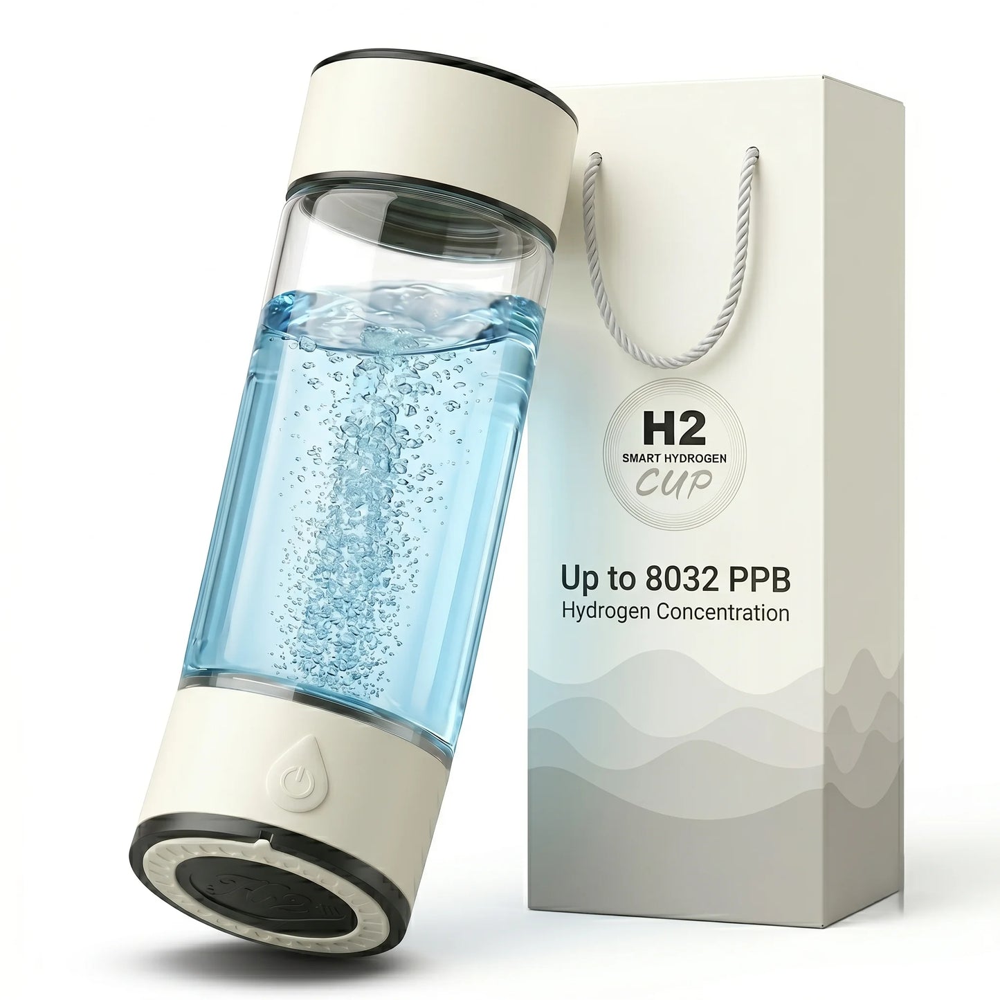 High Concentration Hydrogen Water Generator Bottle 8032 PPB SPE PEM Ionizer Cup Portable Rechargeable Hydrogen Rich Water Maker
