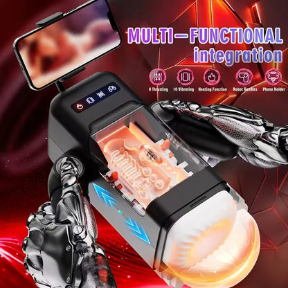 Automatic Thrusting Male Masturbator Cup hande Blowjob Pocket Pussy Strong Stroker Real Pocket Pussy Adult Sex Toys for Men