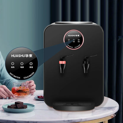 2 in 1 Counter Top Water Dispenser Easy to Use Portable Compact Top Loading Water Cooler Dispenser for Tent RV Dorm Small Place