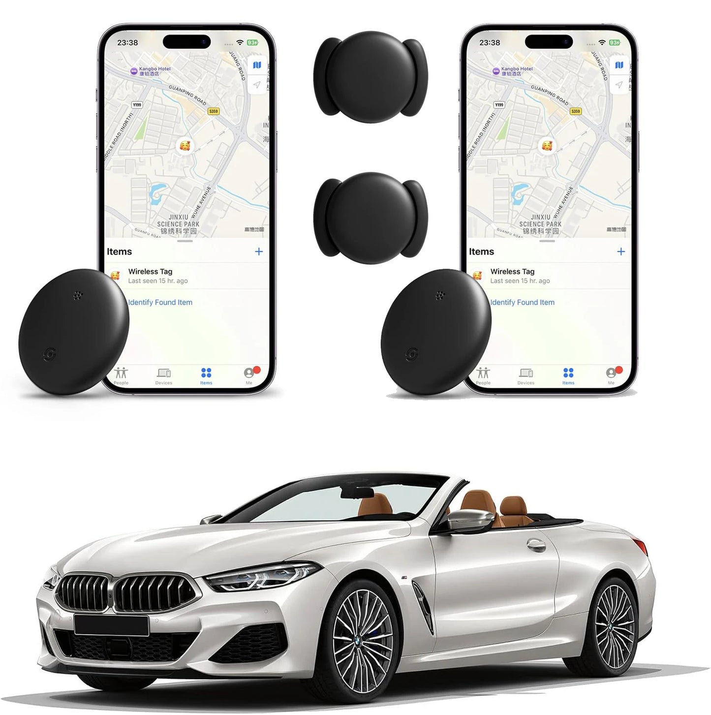 Magnetic GPS Tracker Real Time Tracking Device, Strong Magnet Anti Theft Car Locator for Vehicle Motorcycle Bike Truck Trailer