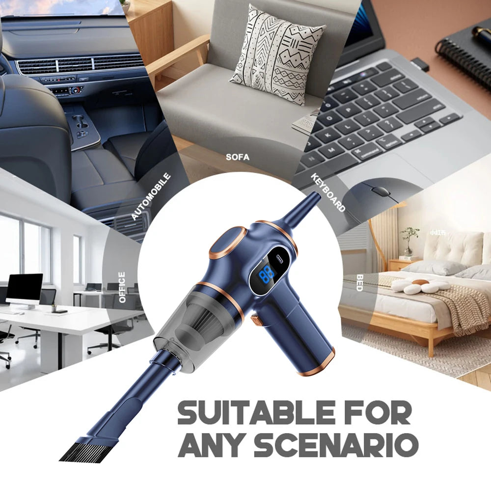 Car Vacuum Cleaner Wireless Mini Powerful Vacuum Cleaner Portable Handheld Cordless Super Strong Cleaning For Toyota All Model