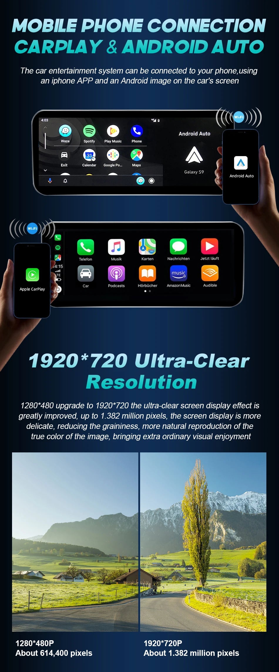 For Audi A6 A7 C7 Android 14 Car Radio Multimedia mp3 Player IPS Carplay Screen Stereo 4G GPS Navigation WIFI Head Unit