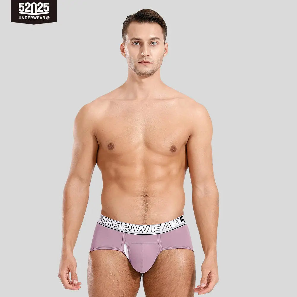 52025 Men's Dual Pouch Briefs – Ultra-Soft Modal, Patented Separation Pouch with Silk Mesh Support and Breathable Comfort