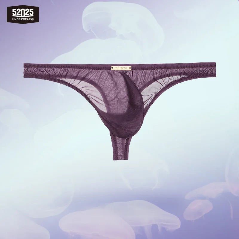 52025 Men's Ultra-Thin Transparent Briefs – Barely-There Feel, 3D Contoured Pouch and Weightless Comfort with Second-Skin Fit