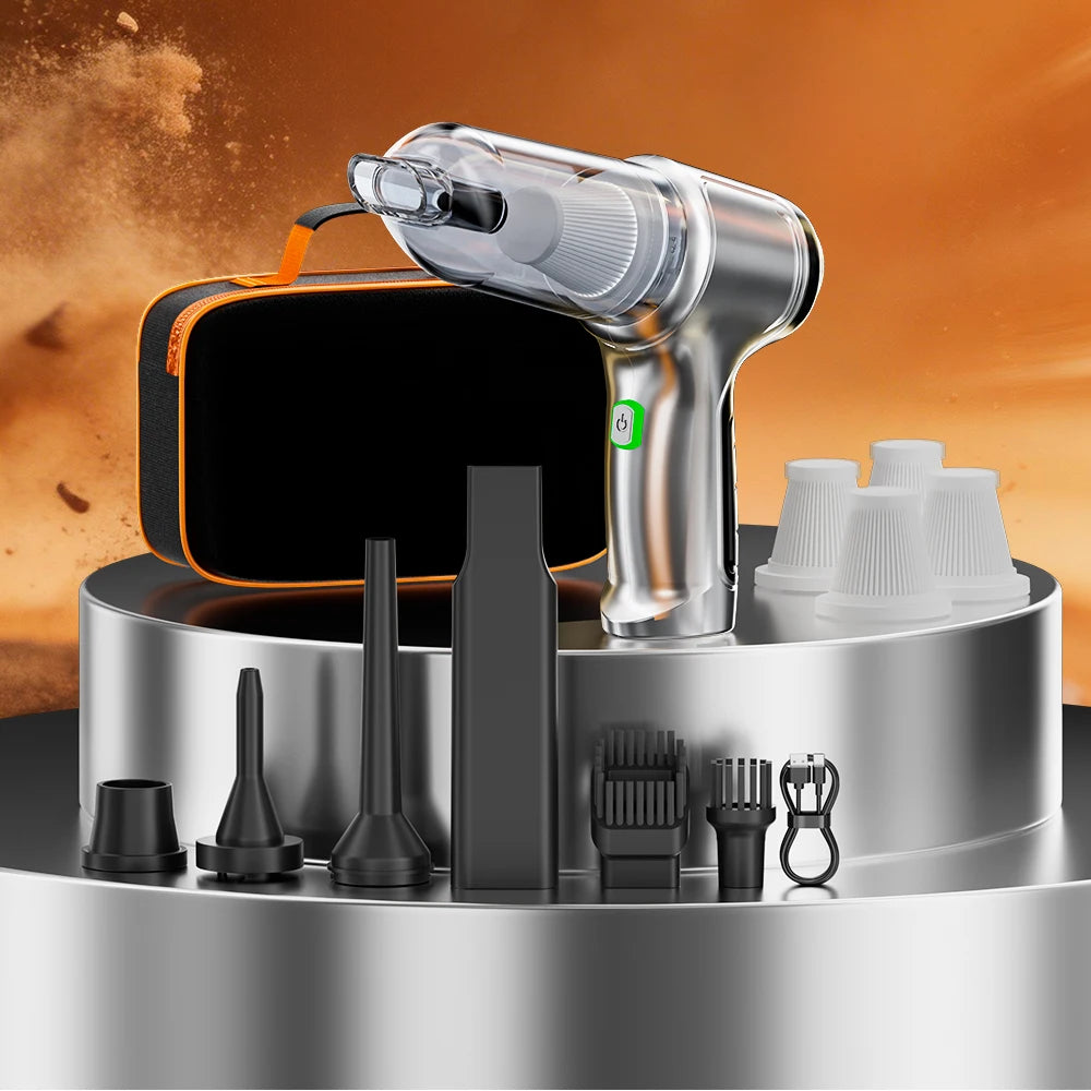 SZUK Wireless Portable Car Vacuum Cleaner Strong Suction Handheld Vacuum Home & Car Dual Use Robot Cleaner For Desktop Keyboard