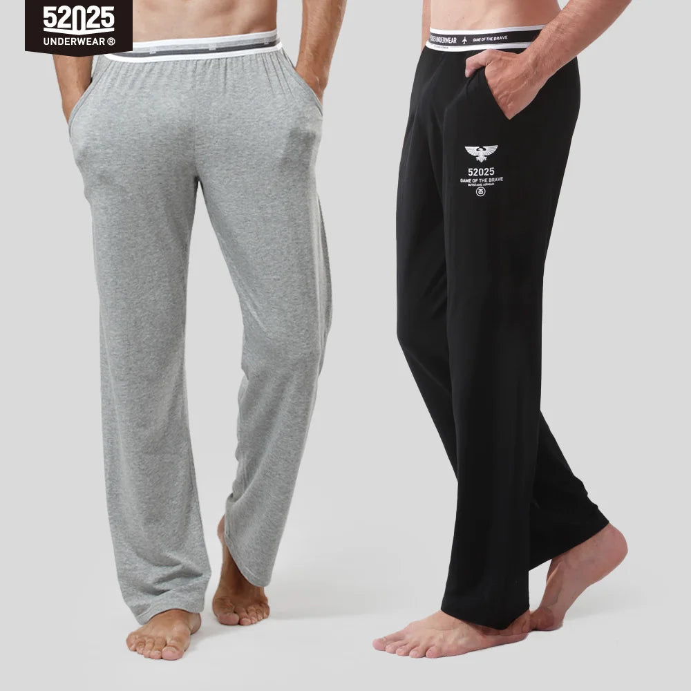 52025 Men's Cotton Modal Pajama Pants (2-Pack) – Silky-Soft Lounge Pants with Relaxed Fit, Side Pockets & Lightweight Comfort