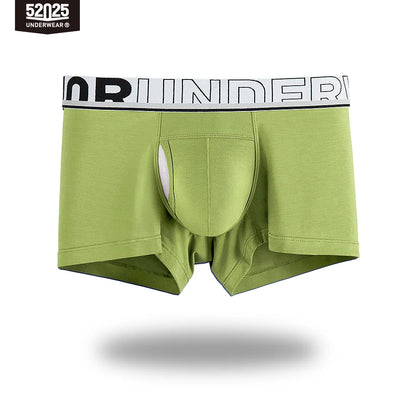 52025 Men's Dual Pouch Boxers – Ultra-Soft Modal, Patented Separation Pouch with Silk Mesh Support and Breathable Comfort