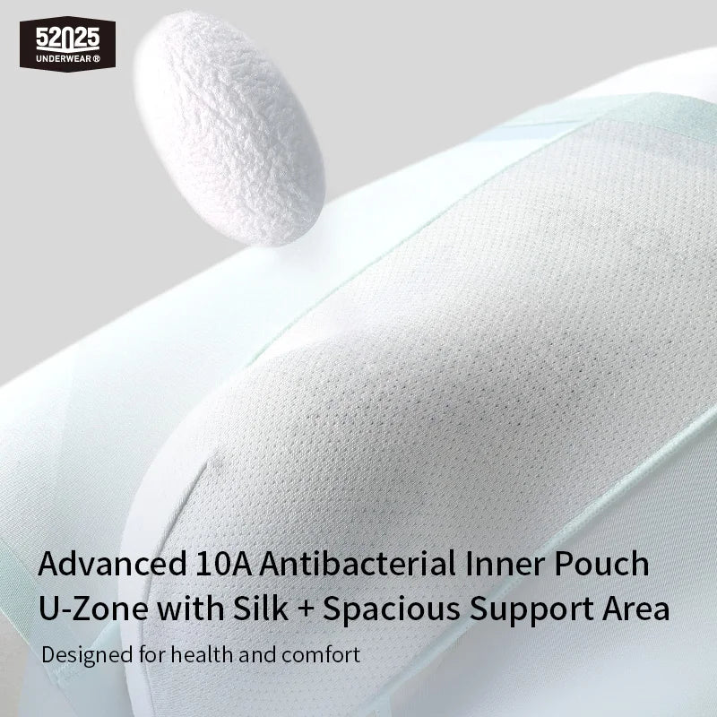 52025 Men's Ultra-Thin Boxers (3-Pack) – Feather-Light Ice-Silk Fabric, Color-Changing Pouch and Weightless Second-Skin Comfort