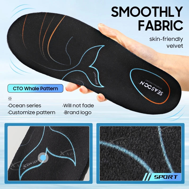 【Xxin】Arch Support Shoe Insoles Sport Poron Shock Absorption Insole Flat Feet Shoes Pad Heel Pain Relief
