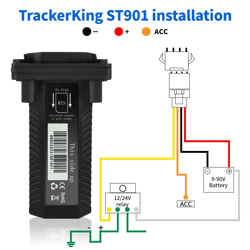 4G+2G ST901 GPS Tracker for Automotive Vehicle TrackerKing Mini Waterproof Device Motorcycle