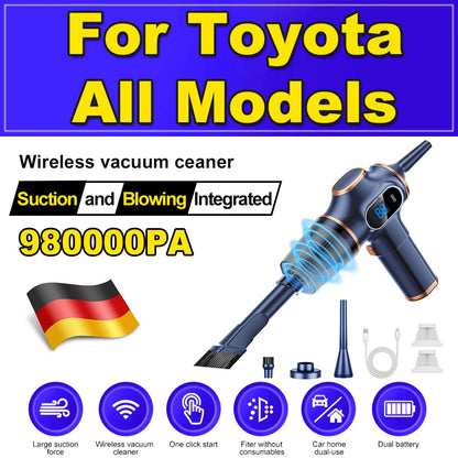 Car Vacuum Cleaner Wireless Mini Powerful Vacuum Cleaner Portable Handheld Cordless Super Strong Cleaning For Toyota All Model