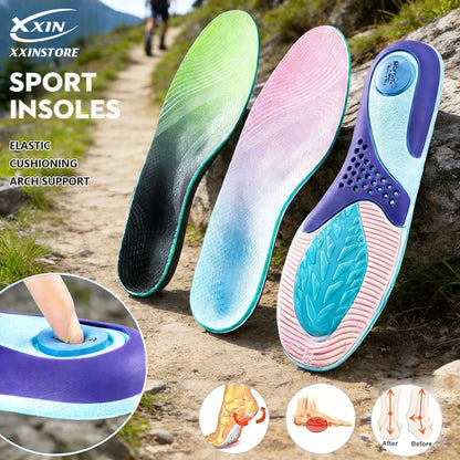 【Xxin】Arch Support Insole Orthopedic Shoe Pad Flat Foot Insert Sport Elastic Breathable Insoles Size35-46