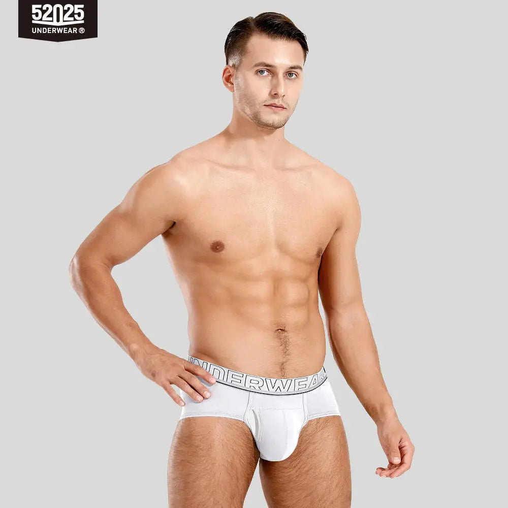 52025 Men's Dual Pouch Briefs – Ultra-Soft Modal, Patented Separation Pouch with Silk Mesh Support and Breathable Comfort