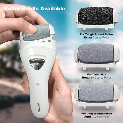 Pritech Charged Electric Callus Remover for Heels Grinding Pedicure Tools Professional Pedi Foot File Care for Dead Hard Skin