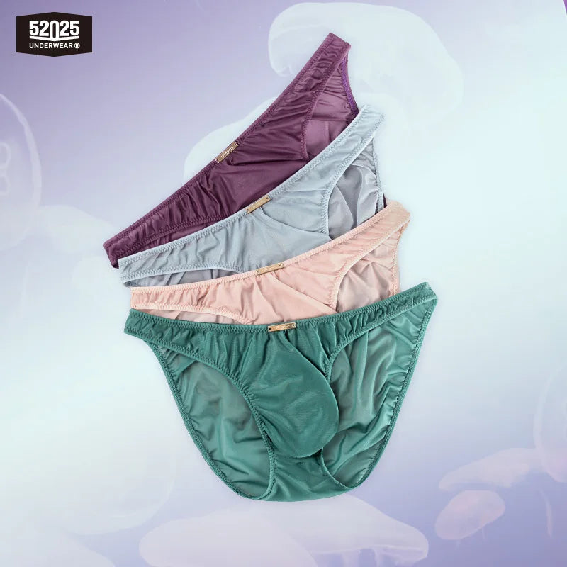 52025 Men's Ultra-Thin Transparent Briefs – Barely-There Feel, 3D Contoured Pouch and Weightless Comfort with Second-Skin Fit