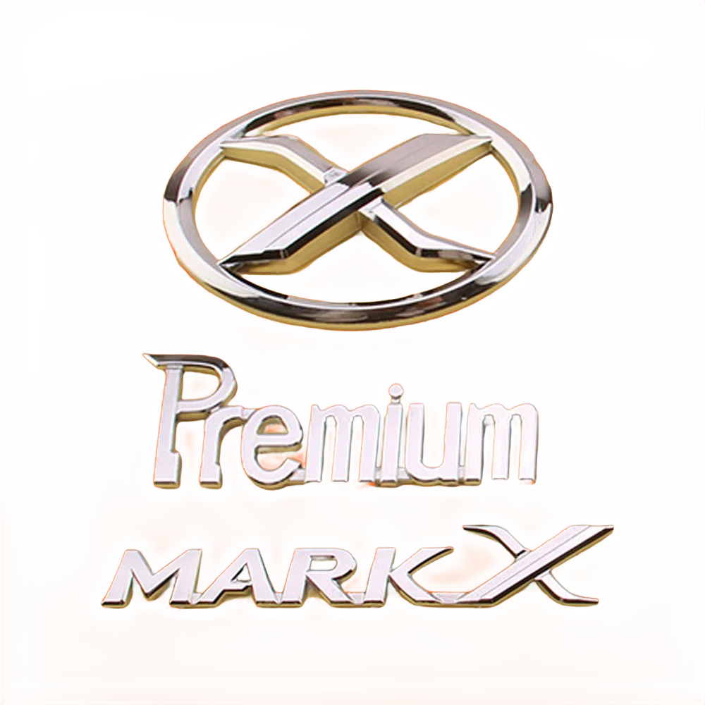 3D ABS MARK X Emblem Premium Car Badge X Rear Truck Car Stickers Car Decor For Toyota MARKX MARK-X Car Accessories