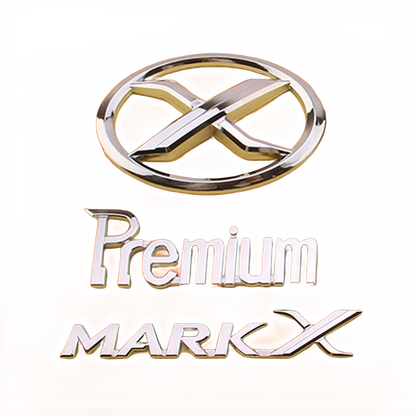 3D ABS MARK X Emblem Premium Car Badge X Rear Truck Car Stickers Car Decor For Toyota MARKX MARK-X Car Accessories
