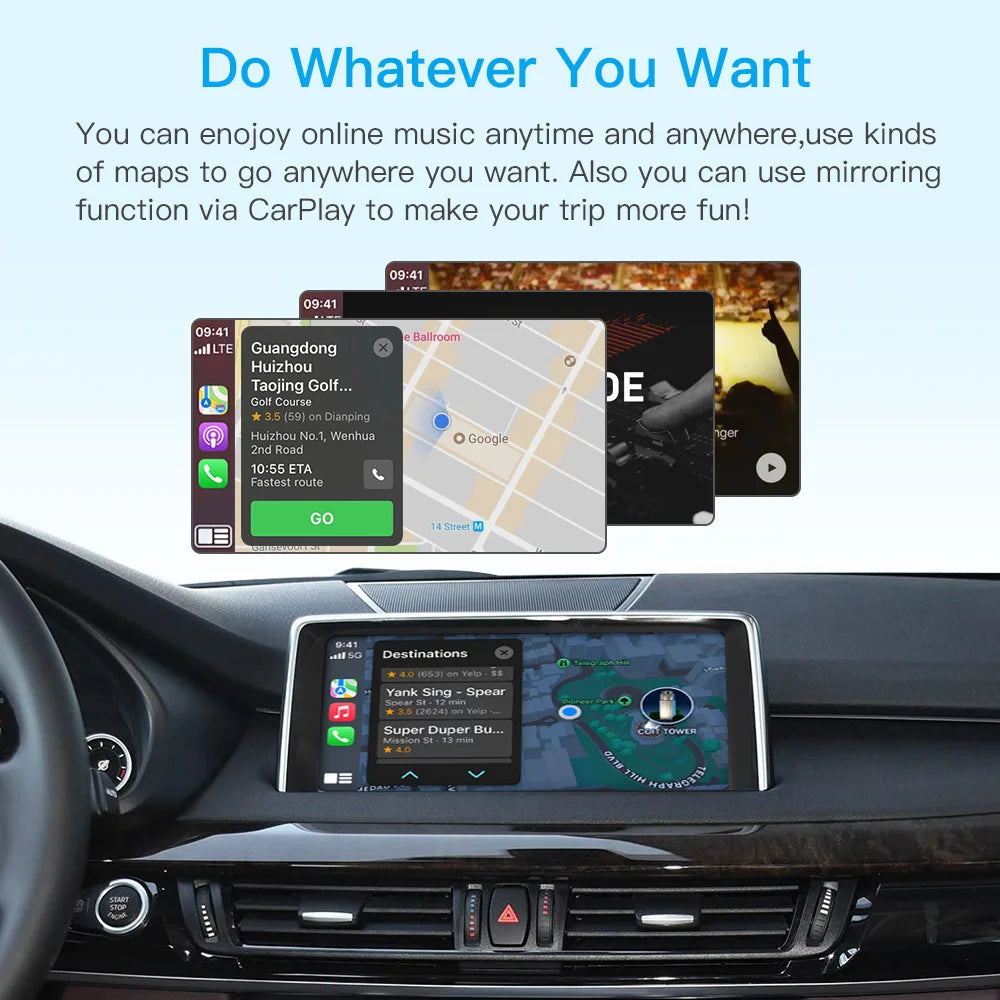 Wireless CarPlay Android Auto for BMW Mini R55 R56 R57 R58 R59 R60 R61 F54 F55 Clubman Countryman Hardtop John Cooper F56 F57