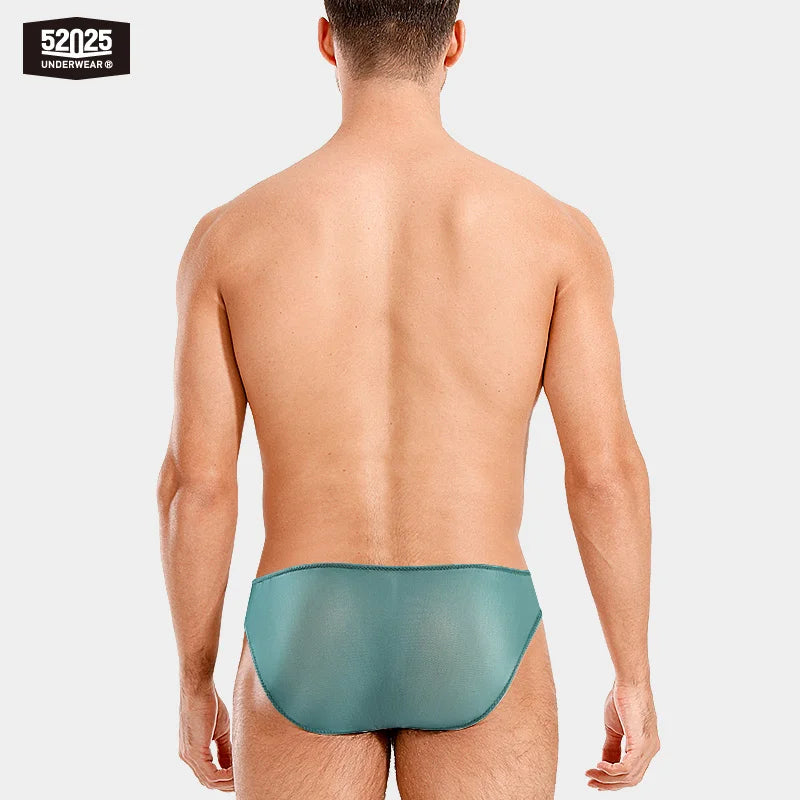52025 Men's Ultra-Thin Transparent Briefs – Barely-There Feel, 3D Contoured Pouch and Weightless Comfort with Second-Skin Fit