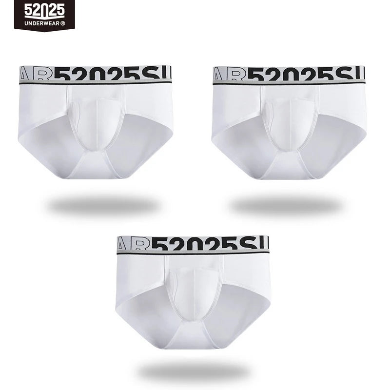 52025 Men's Dual Pouch Briefs – Ultra-Soft Modal, Patented Separation Pouch with Silk Mesh Support and Breathable Comfort