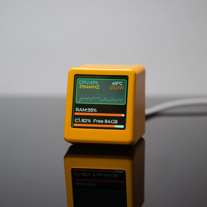 GeekMagic PRO BitCoin Cryptocurrency,Stocks,Futures,Currency Exchange Rate,Price Tracker Ticker,Time Clock Weather Display