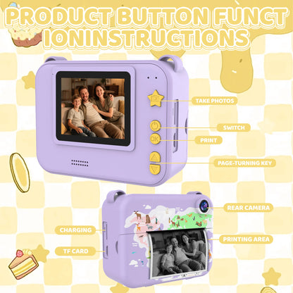 Children's printable camera toy small camera gift for boys and girls