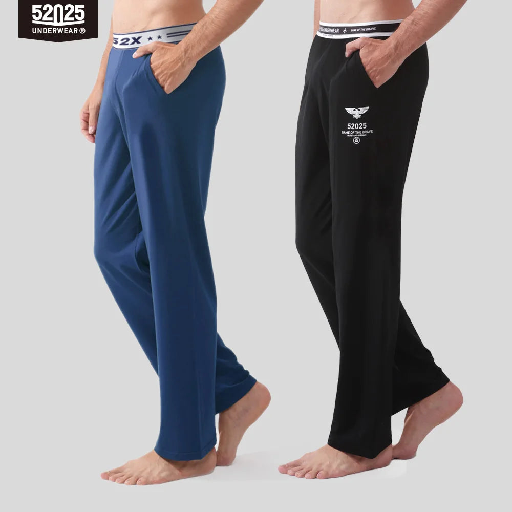 52025 Men's Cotton Modal Pajama Pants (2-Pack) – Silky-Soft Lounge Pants with Relaxed Fit, Side Pockets & Lightweight Comfort