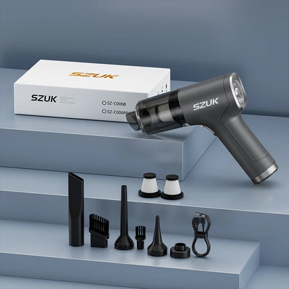 SZUK Car Vacuum Cleaner 17000PA Powerful Suction Portable Handheld Cleaning Machine Car Cleaner Wireless Mini Vacuum Cleaner