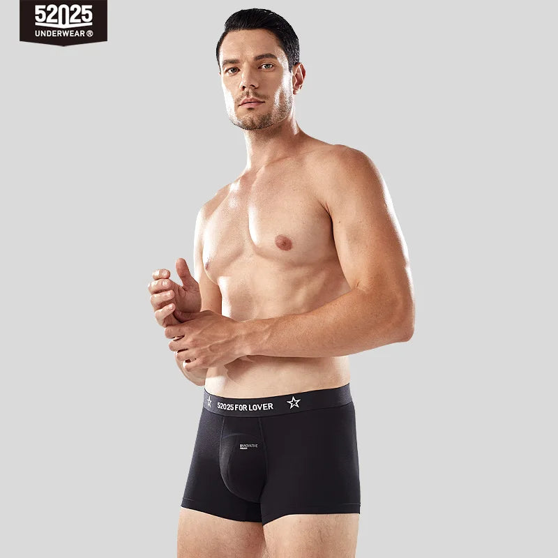 52025 Men's Viscose Boxers – 3D Capsule Support Pouch with Breathable Comfort, Adaptive Fit, Sculpted Lift and All-Day Comfort
